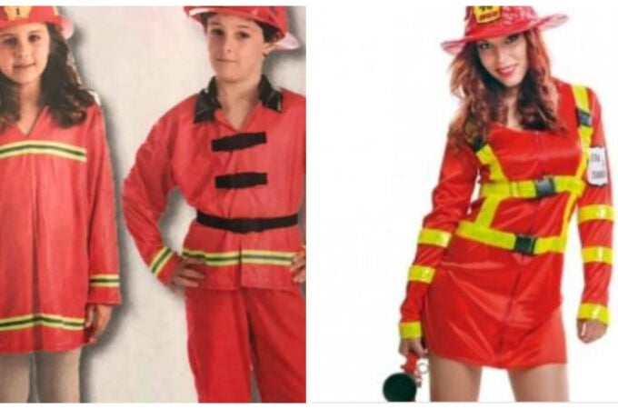 Vuelve la polémica: Retiran por “sexistas” disfraces de bomberas para niñas y adultas