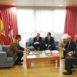 El consejero de la Presidencia, Ángel Ibáñez, se reúne con responsables de la ONCE