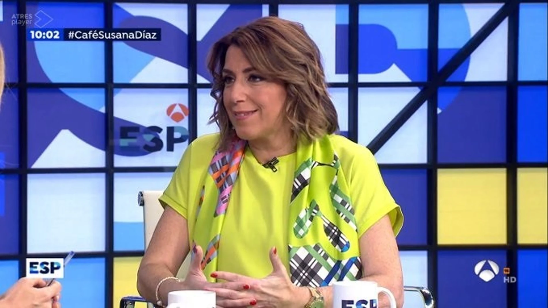 Susana Díaz, este martes en el programa Espejo Público