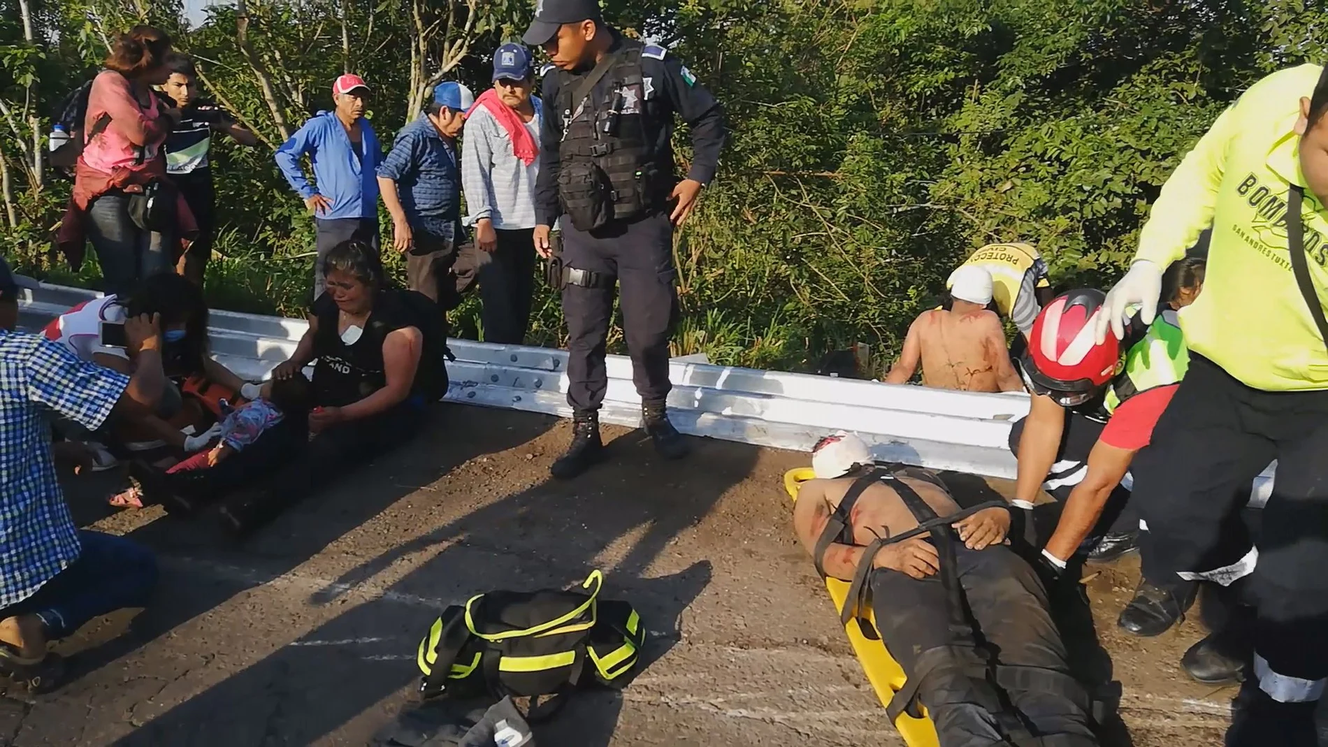 Un accidente de tráfico hirió a varios migrantes en San Andrés (Veracruz)/REUTERS