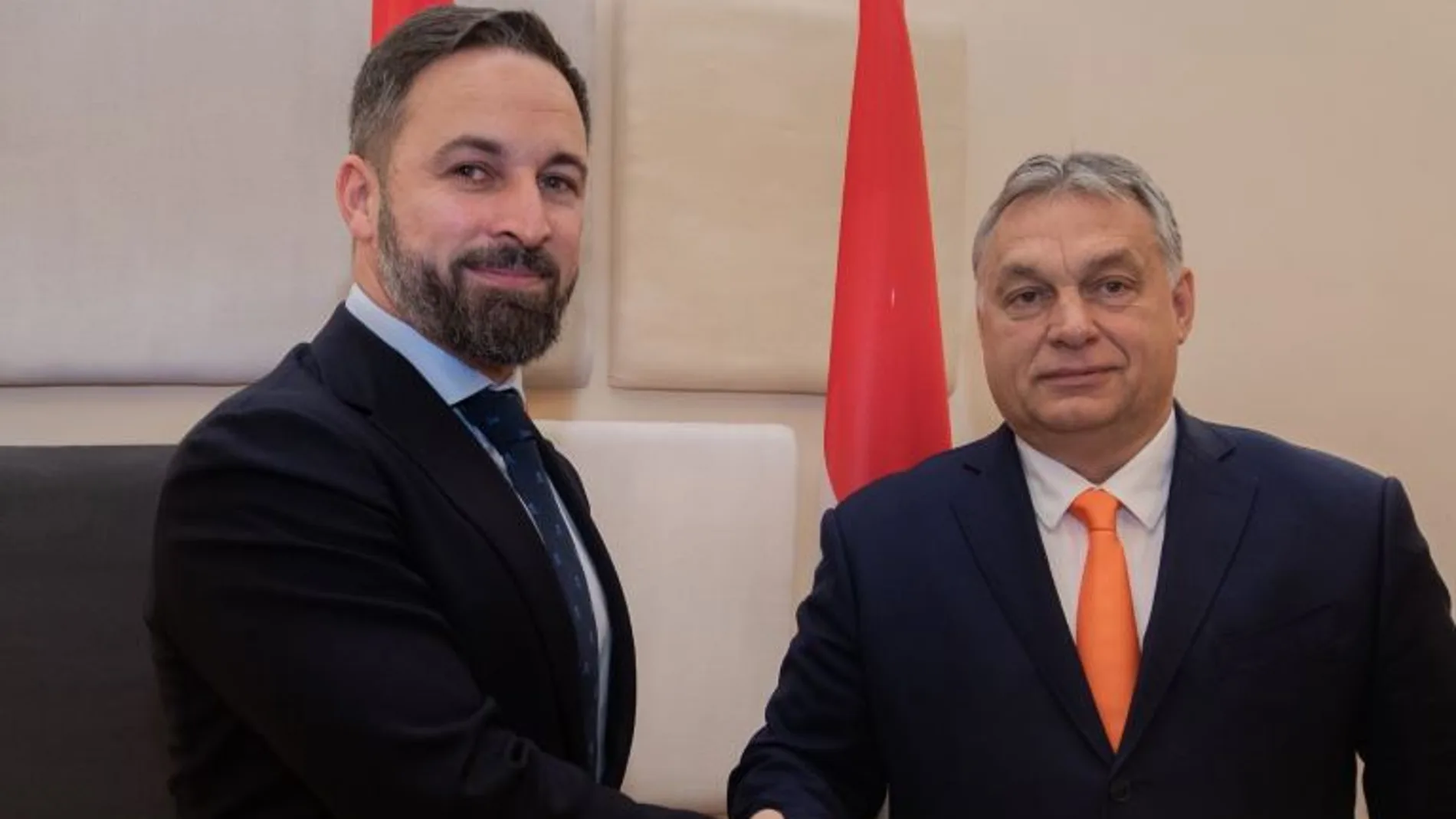 Santiago Abascal, junto a Viktor Orbán