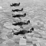Aparatos del escuadrón 601 de la RAF durante unas maniobras