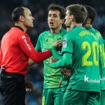 Maetu Lahoz durante el Real Madrid-Real Sociedad