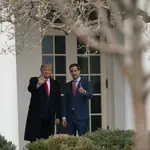 Donald Trump recibe a Juan Guaido en la Casa Blanca