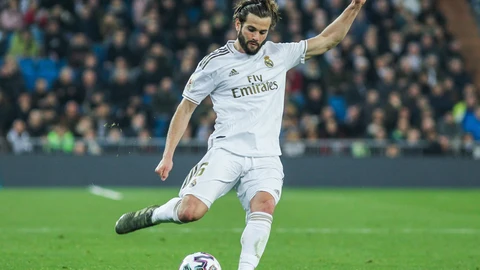 Nacho Fernández con el Real Madrid.