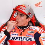 Marc Márquez, en los tes de pretemporada en Sepang