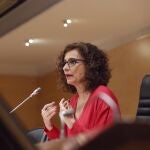 La ministra de Hacienda, María Jesús Montero, el pasado viernes tras reunirse con las autonomías