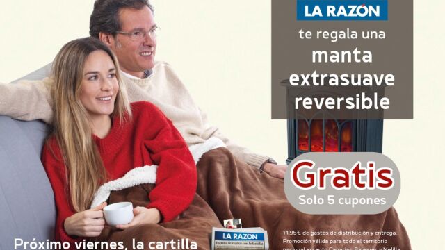 La Razón te regala una manta extrasuave reversible