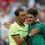 Rafa Nadal y Roger Federer llevan años compartiendo rivalidad y amistad.MATT HAZLETT/BNP PARIBAS OPEN) (Foto de ARCHIVO)16/03/2017