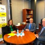 Ángeles Armisen, presidenta de la FRMP junto a Luis Heredero y Juan José Aliste, Presidente de la AVTCyL.FRMP10/02/2020
