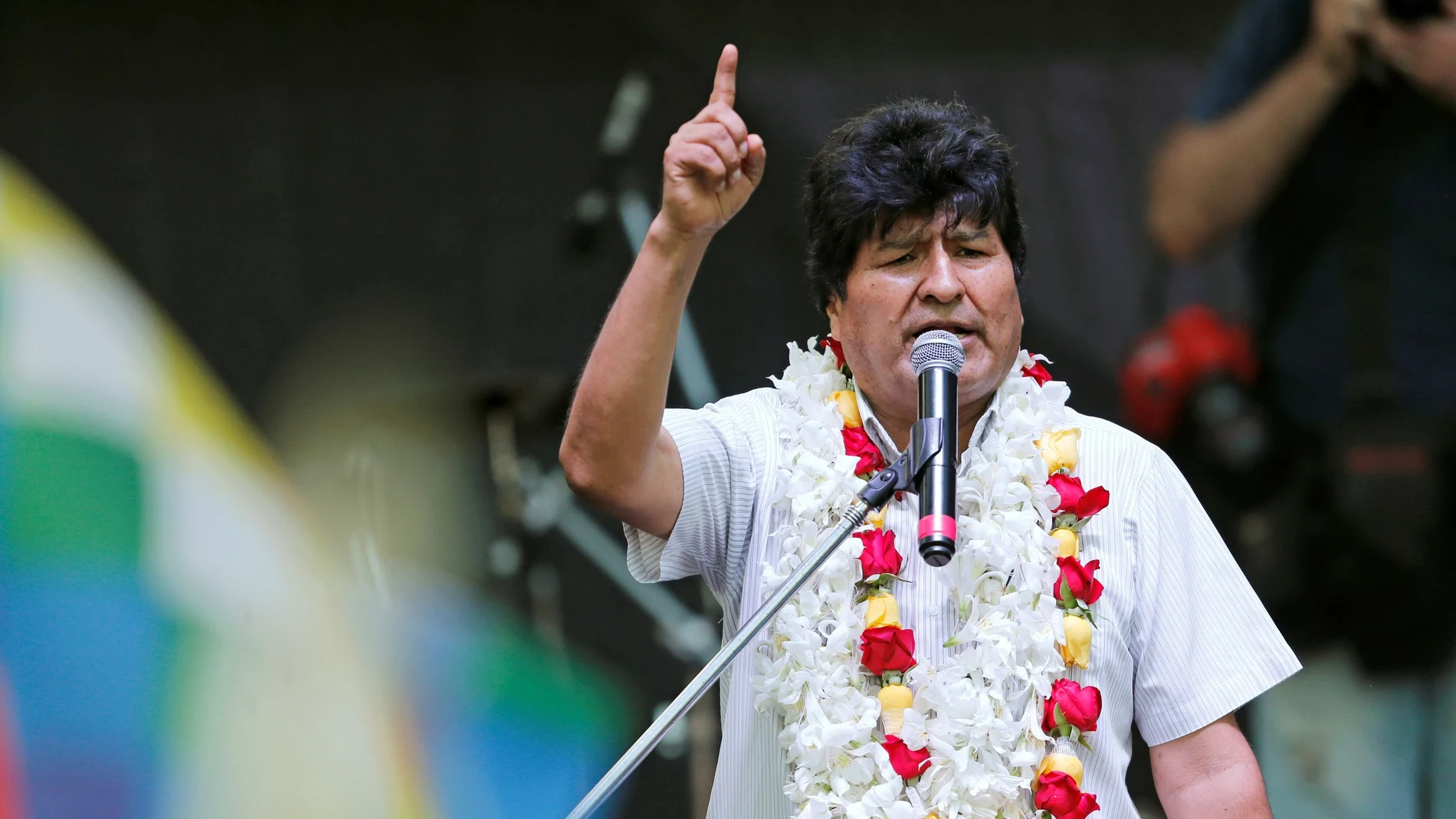 FILE PHOTO: Bolivia's former President Evo Morales attends a celebration of Bolivia's Plurinational State Foundation Day, in Buenos Aires