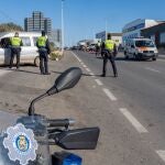 Agentes de Policía Local en un controlF.G.P./A.C.11/02/2020