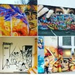 Murales de la pareja de artistas de "Artsowing"