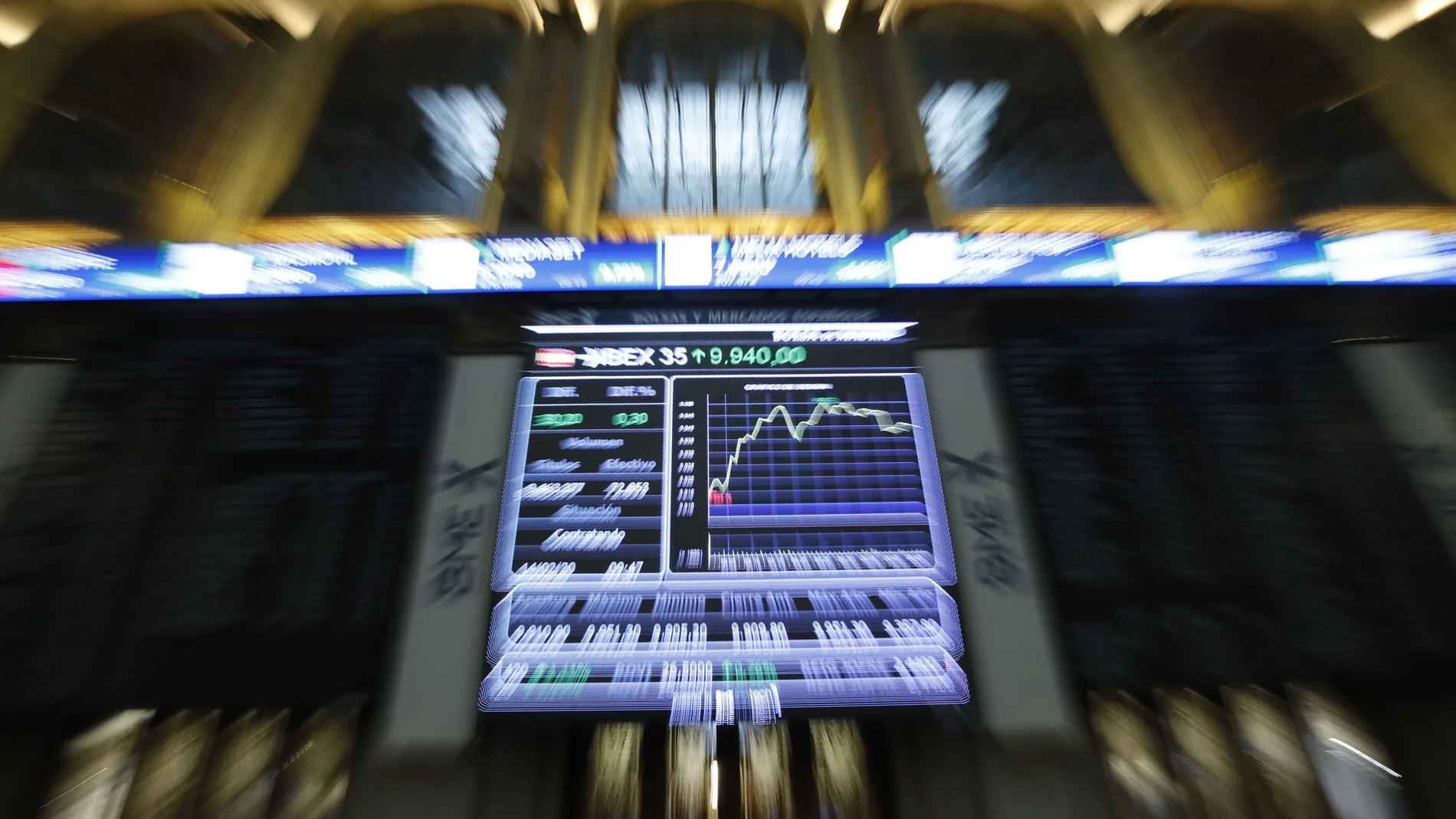 La Bolsa española avanza el 0,38 % e intenta su asalto a los 10.000 puntos