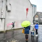 Banksy, el grafitero grafiteado