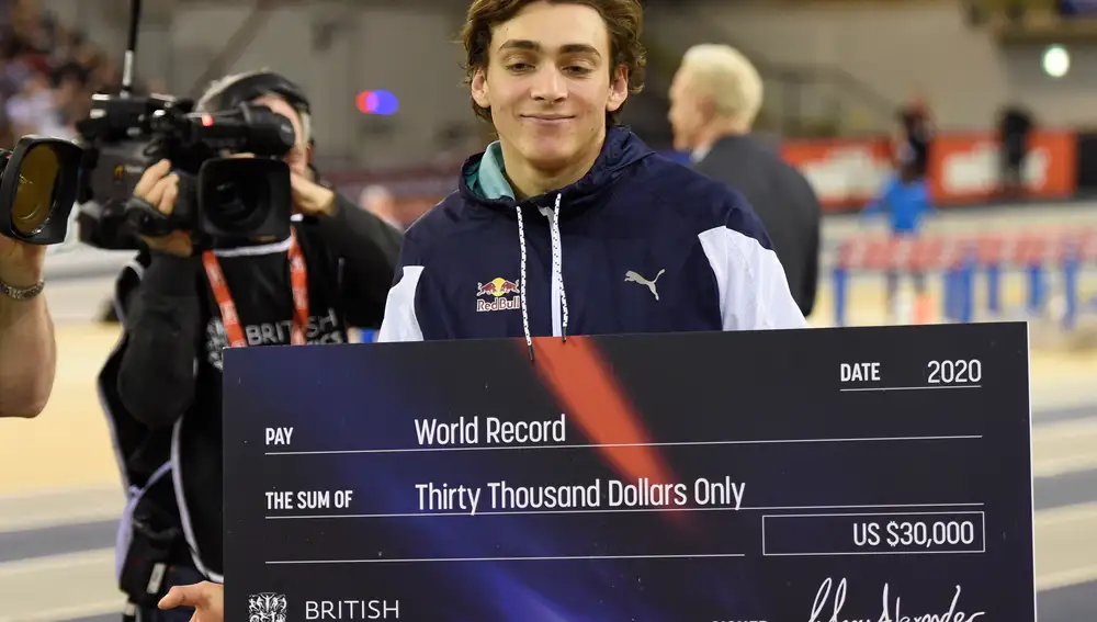 El cheque de 30.000 dólares por batir el récord del mundo