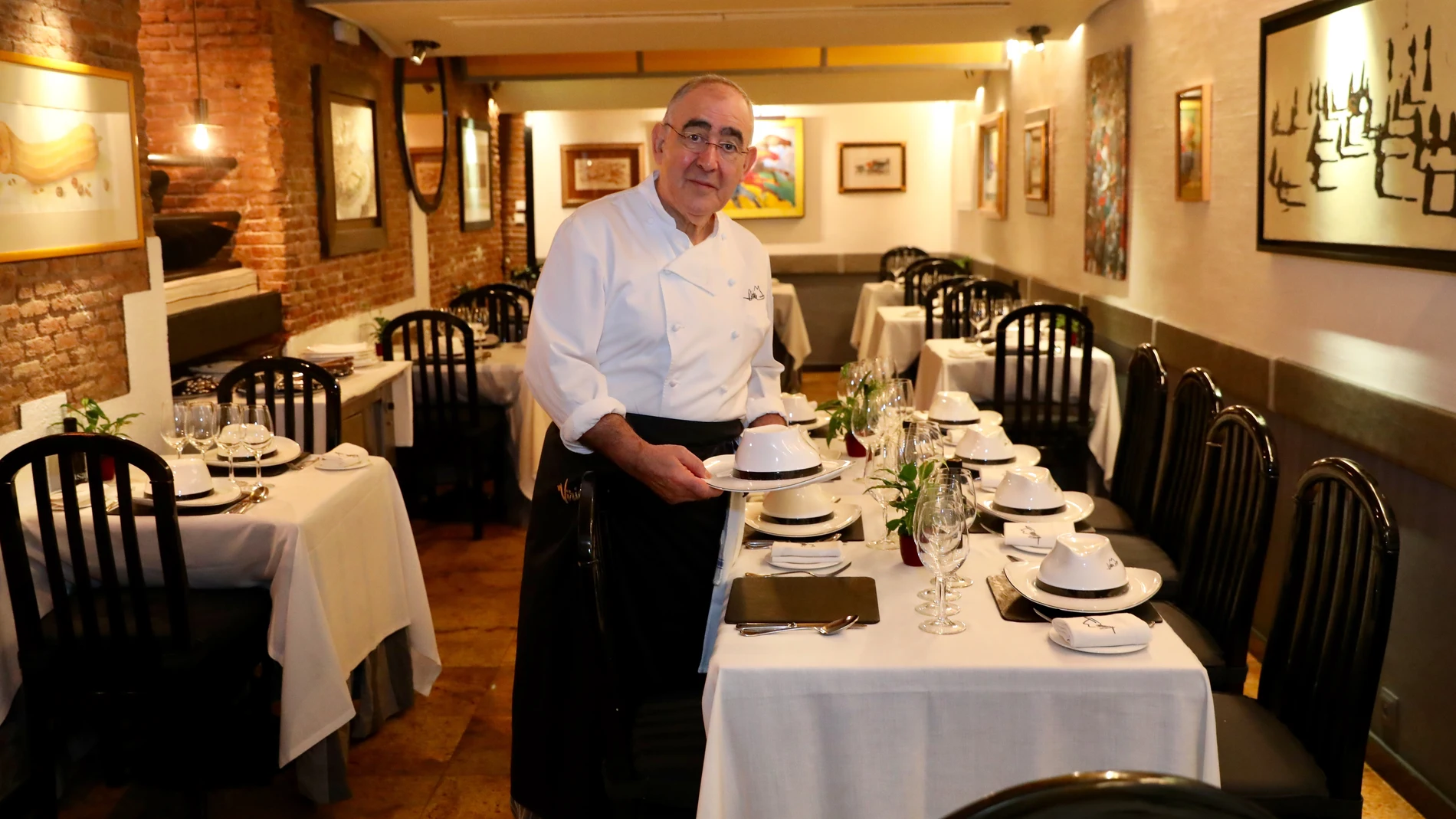 13/02/2020 Madrid. Abraham García en su restaurante Viridiana.Cristina Bejarano.