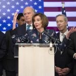 La jefa de la mayoría demócrata en la Caámara de Representantes Nancy Pelosi
