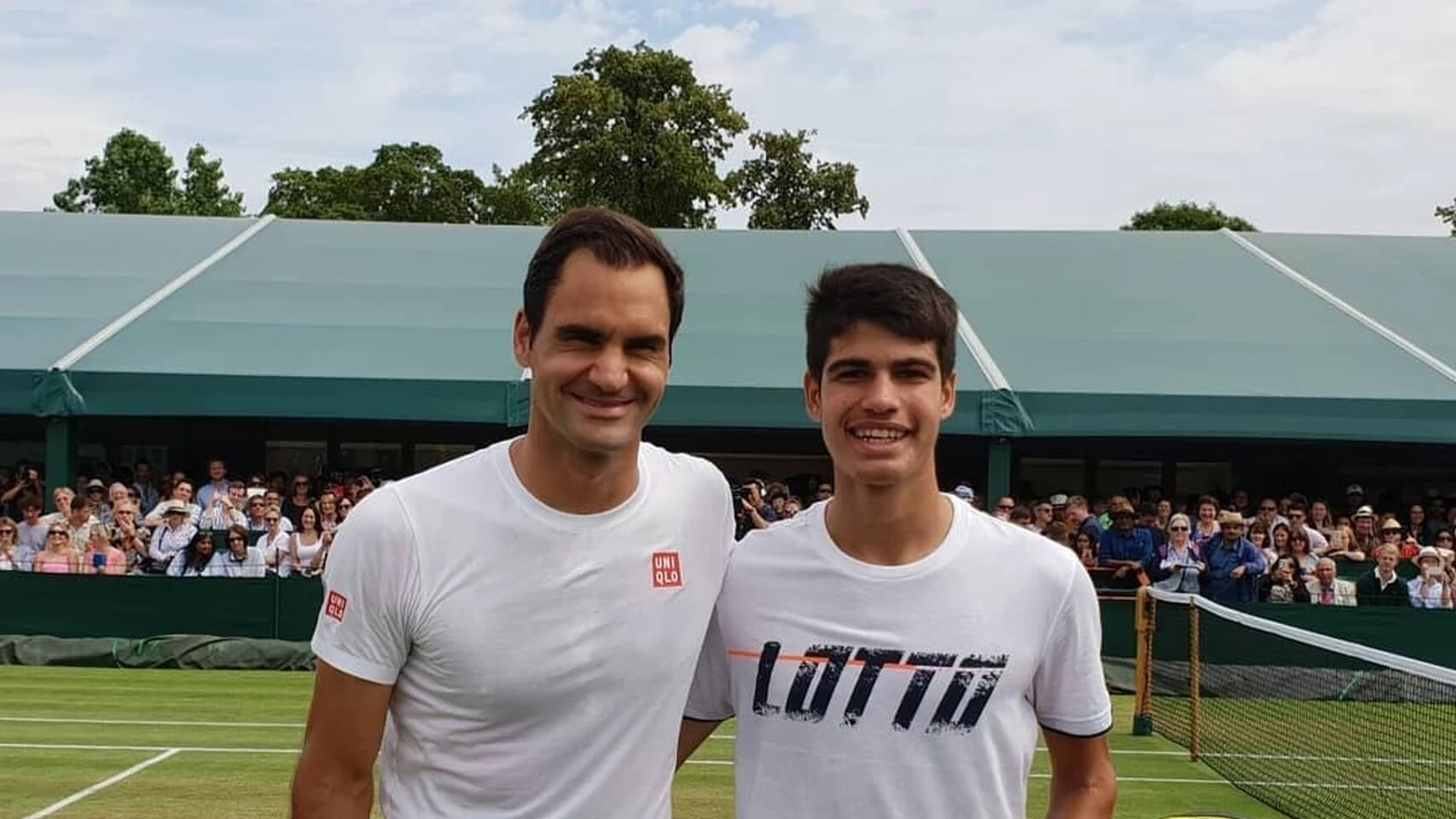 Carlos Alcaraz entrenó con Federer en el pasado Wimbledon