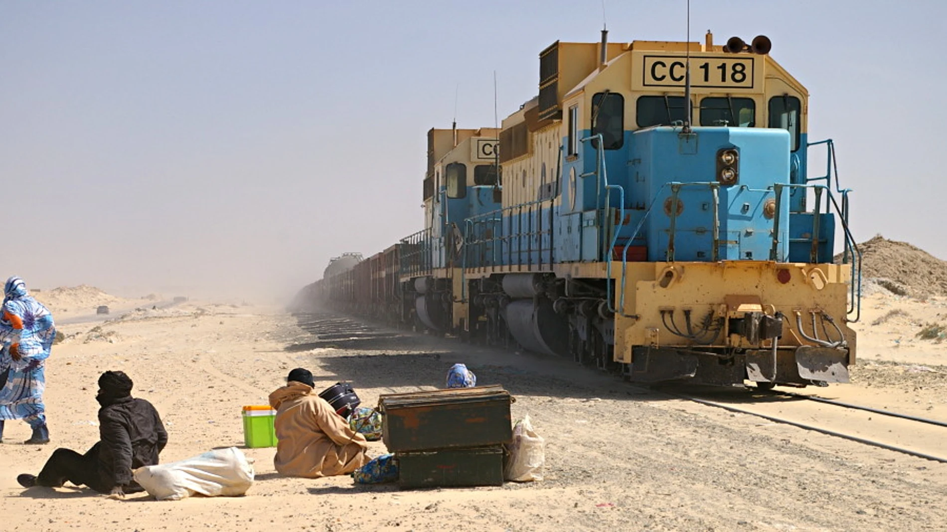 El tren más largo del mundo está en Mauritania.