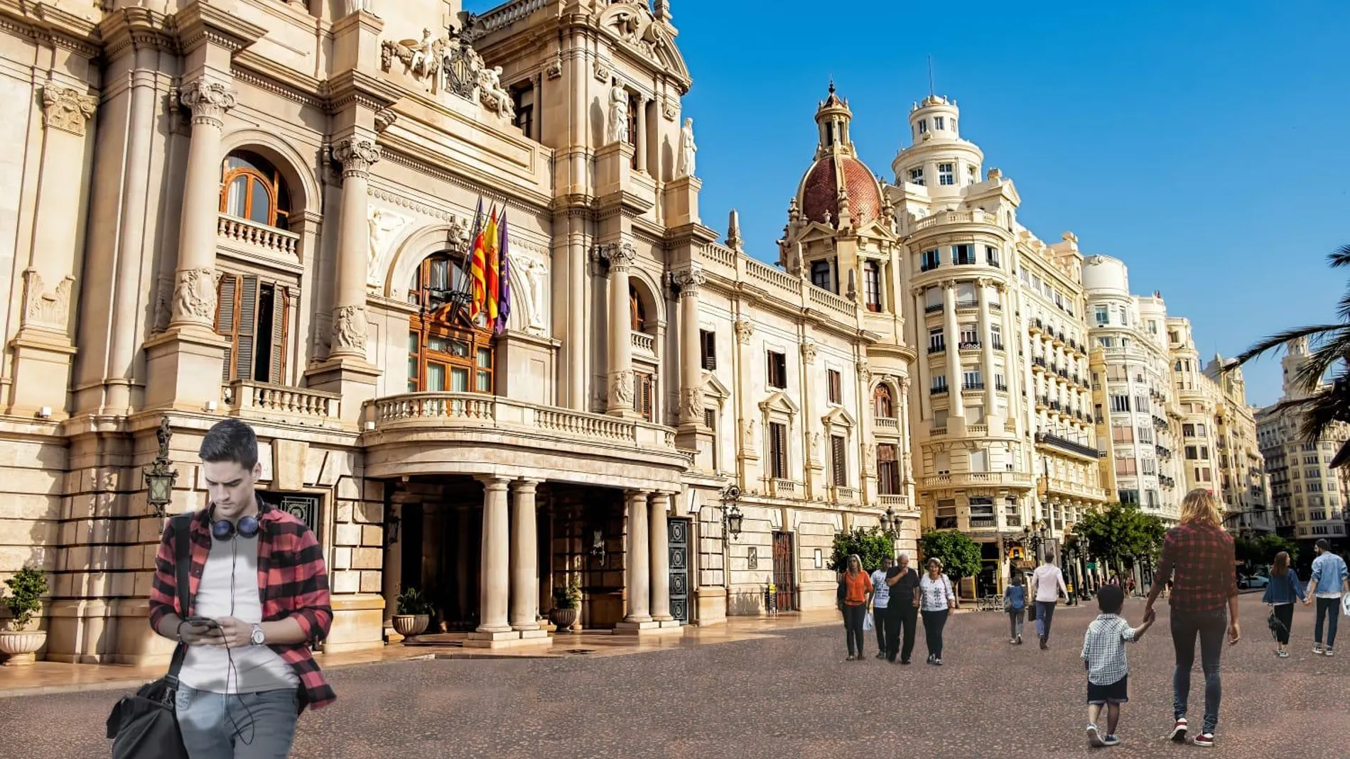 Figuración de cómo quedará la centrica plaza de la capital valenciana