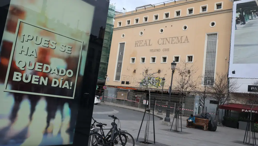 El Real Cinema, uno de los cines emblemáticos de Madrid, que podría ser derribado