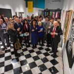 Un momento durante la inauguración de la exposición
