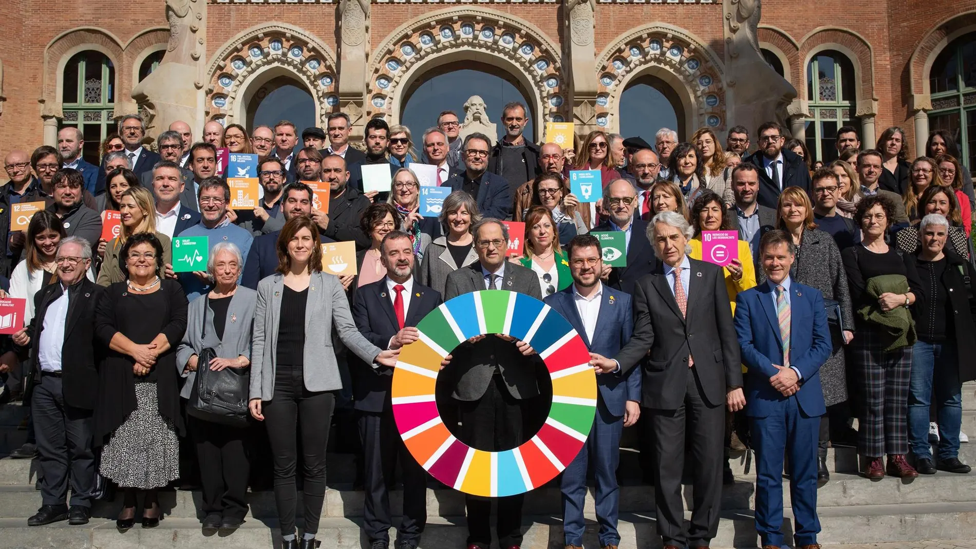 Torra al frente de los firmantes de la Agenda 2030