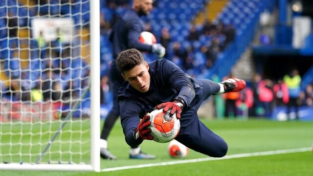 Kepa con el Chelsea.