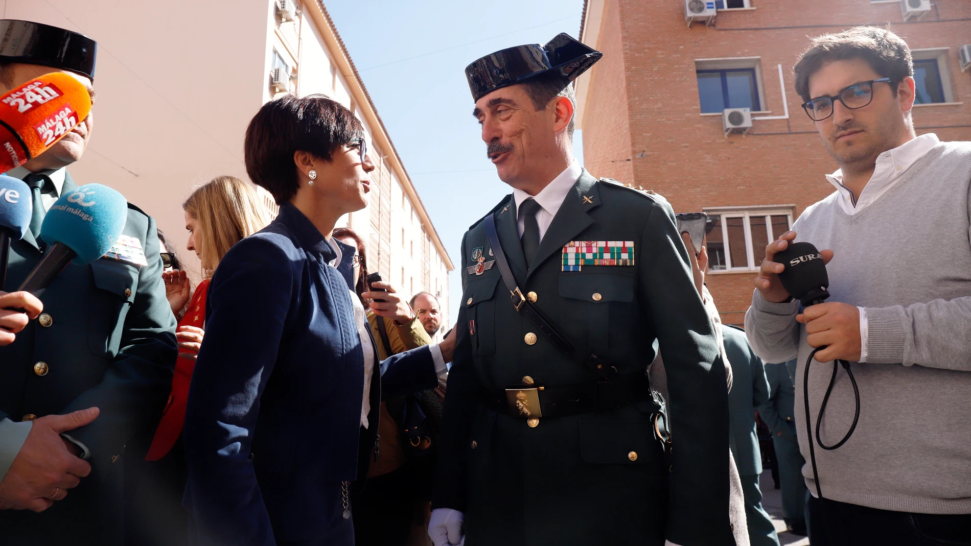 Toma de posesión del nuevo coronel jefe de la Comandancia de Málaga