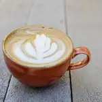 Vista de una taza de café