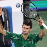 Djokovic, tras ganar a Jaziri en la primera ronda de Dubái
