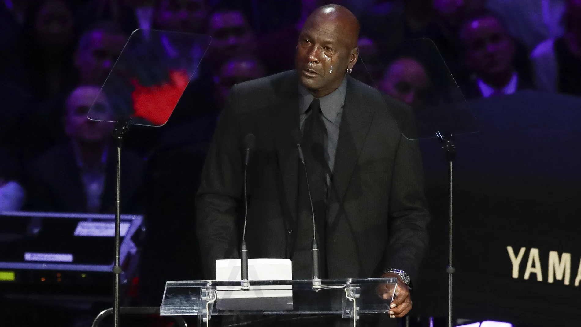 Michael Jordan lloró en el homenaje a Kobe bryant