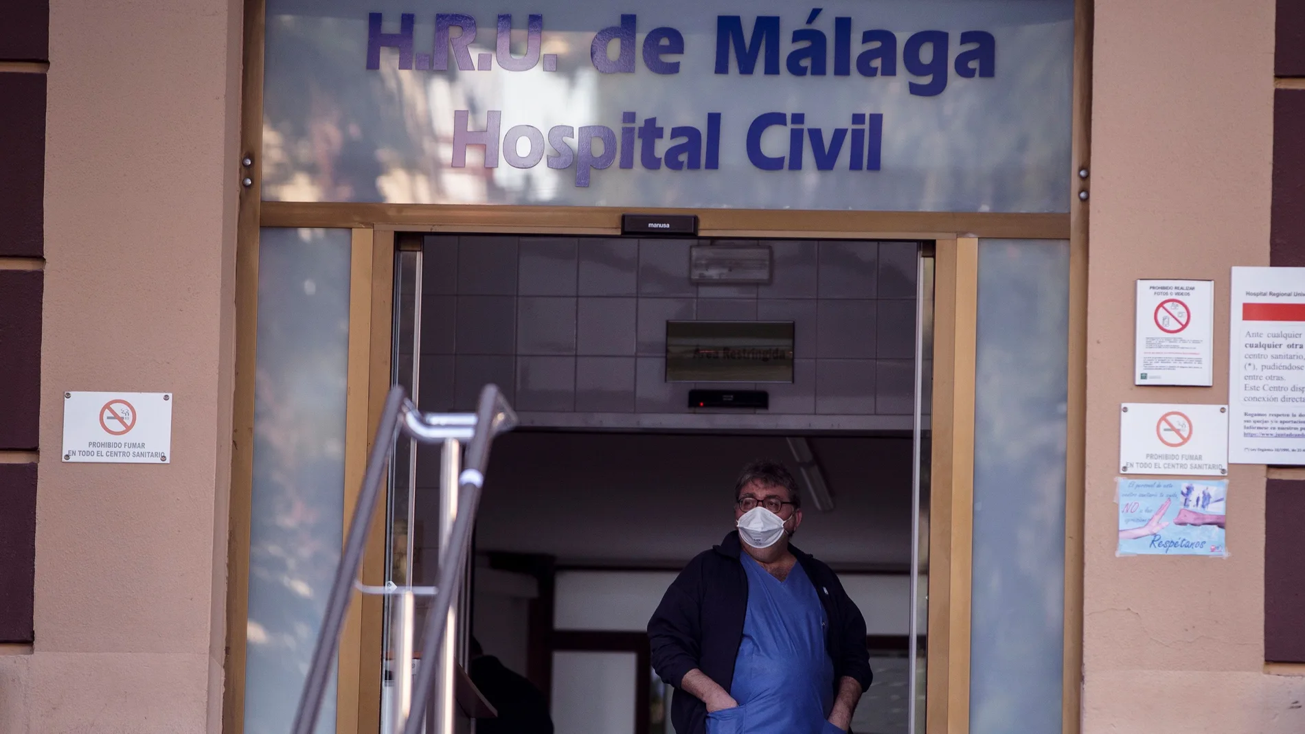 Dos pacientes aislados por posible coronavirus en Hospital Civil de Málaga