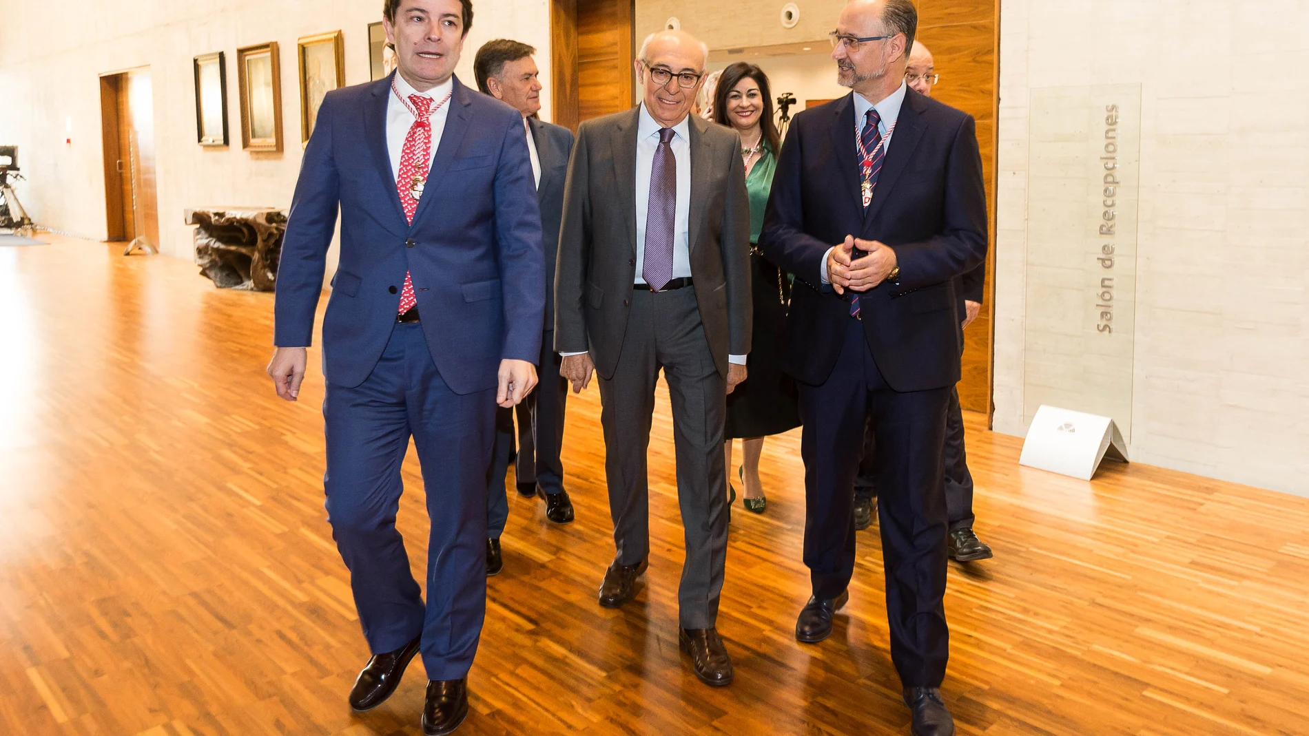 Fernández Mañueco y Luis Fuentes acompañan a Juan Pérez Sánchez
