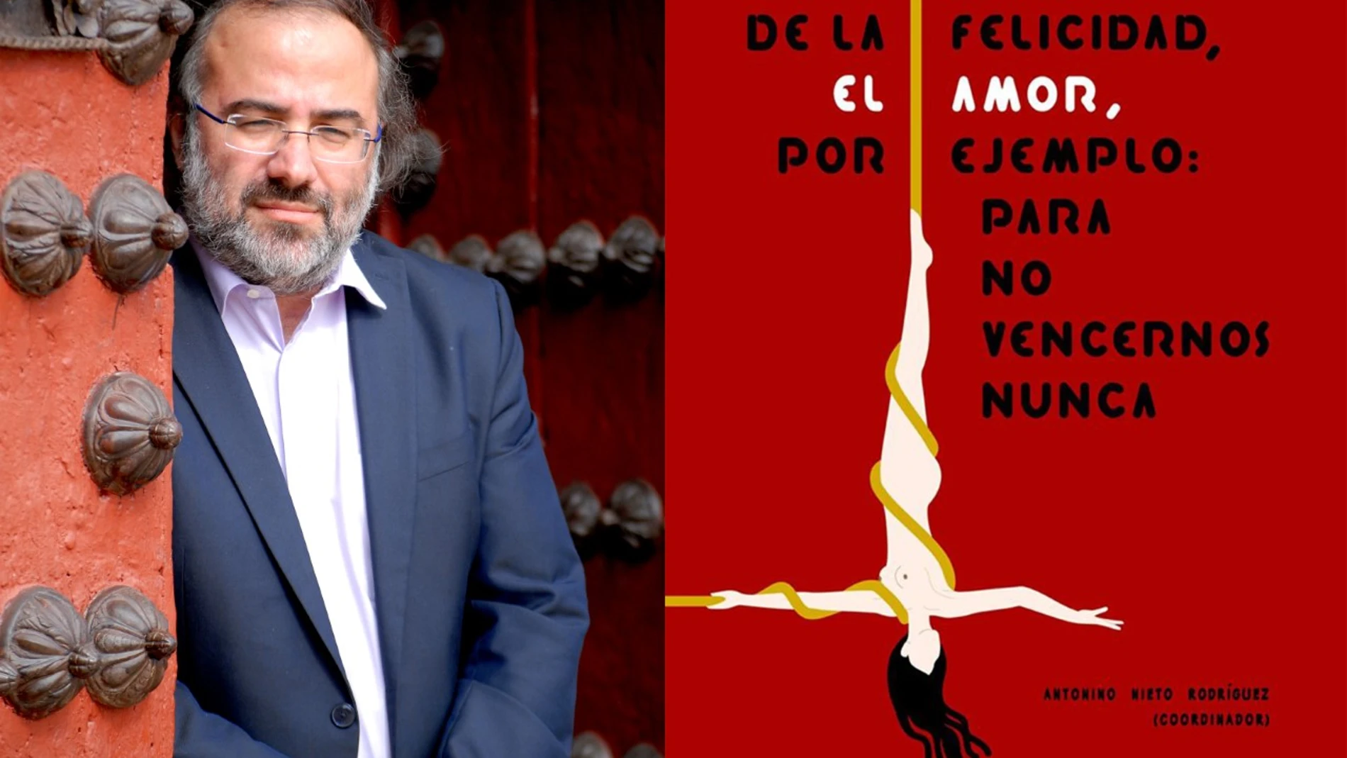 Alfredo Pérez Alencart y la portada de su último libro