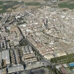Vista aérea de Albolote en el área metropolitana de Granada