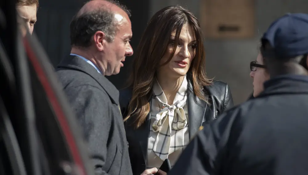 2/24/2020 - New York, NY USA: Attorney’s representing convicted Harvey Weinstein talk outside the N.Y. City Criminal Court Monday Feb. 24, 2020 after loosing the of Movie Mogul/Convict Harvey Weinstein. Donna Rotunno and Arthur Aidala. (Douglas Healey/Contacto).25/02/2020 ONLY FOR USE IN SPAIN