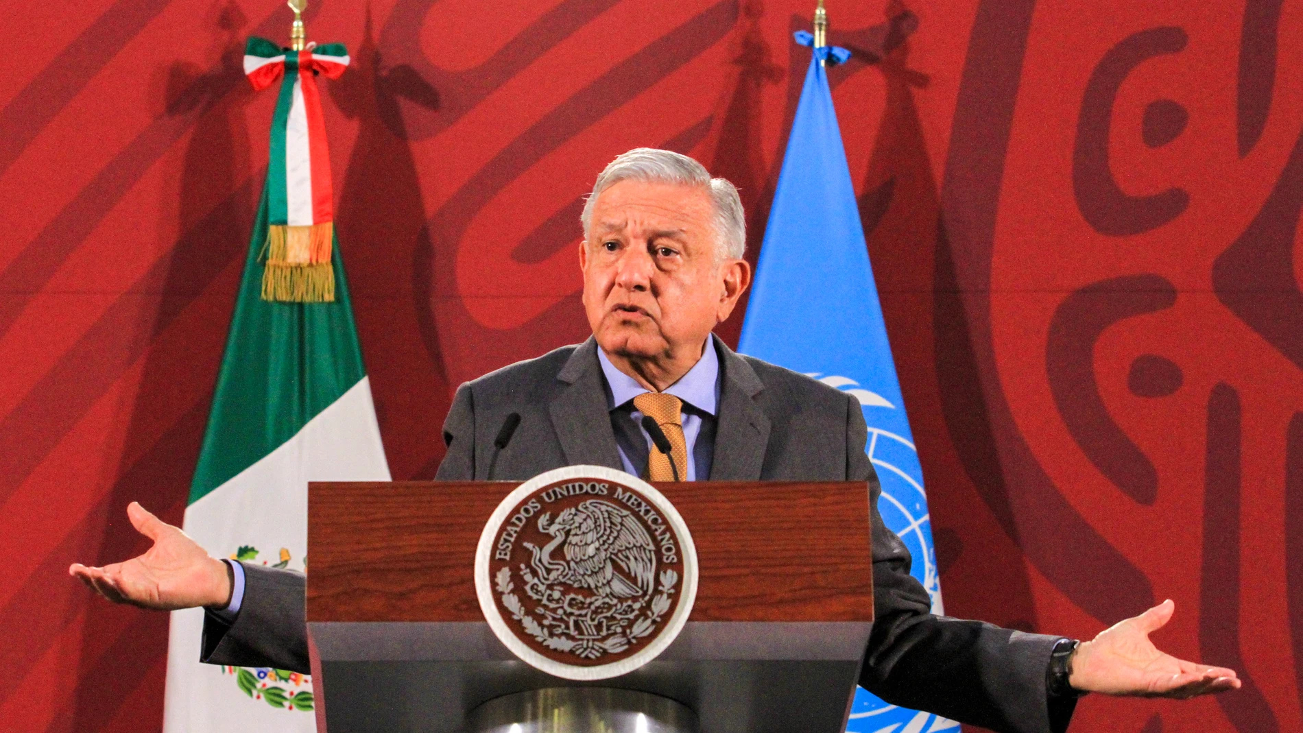 Mexican President Obrador press conference in Mexico