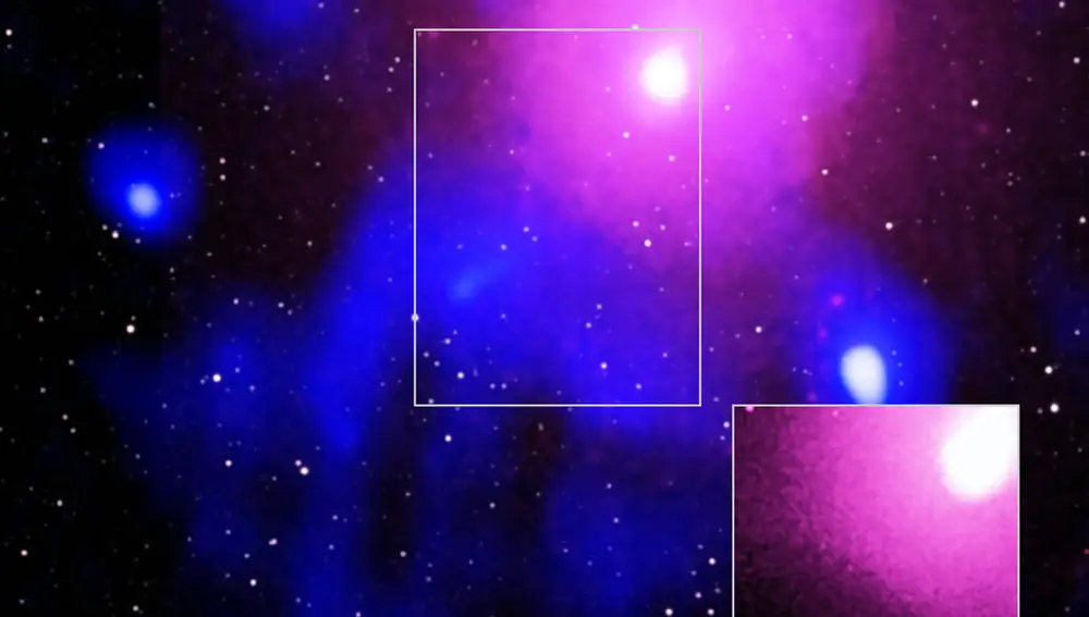 Una vista ampliada de los rayos X, basada en datos de Chandra