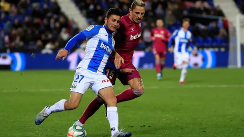 Óscar Rodríguez con el Leganés.