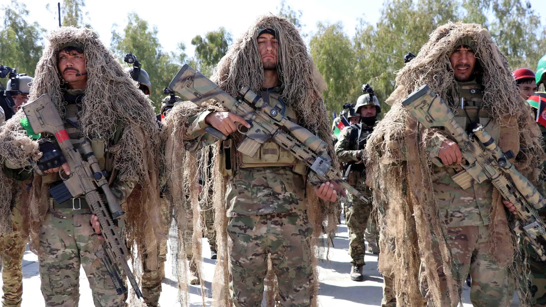 Afghan army soldiers mark Soldier's Day in Kandahar