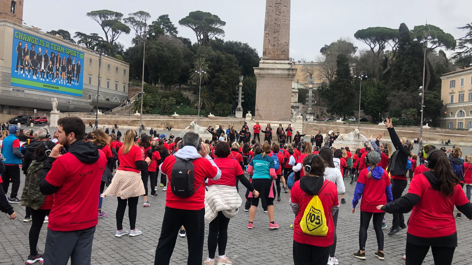 Piazza del Popolo. Street Work Out. 1 de Marzo 11.00 am