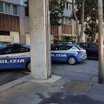 Policía en el Tribunal de Génova