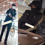 Thompkins y Campazzo protegiéndose en el viaje del Real Madrid a Milán / Instagram