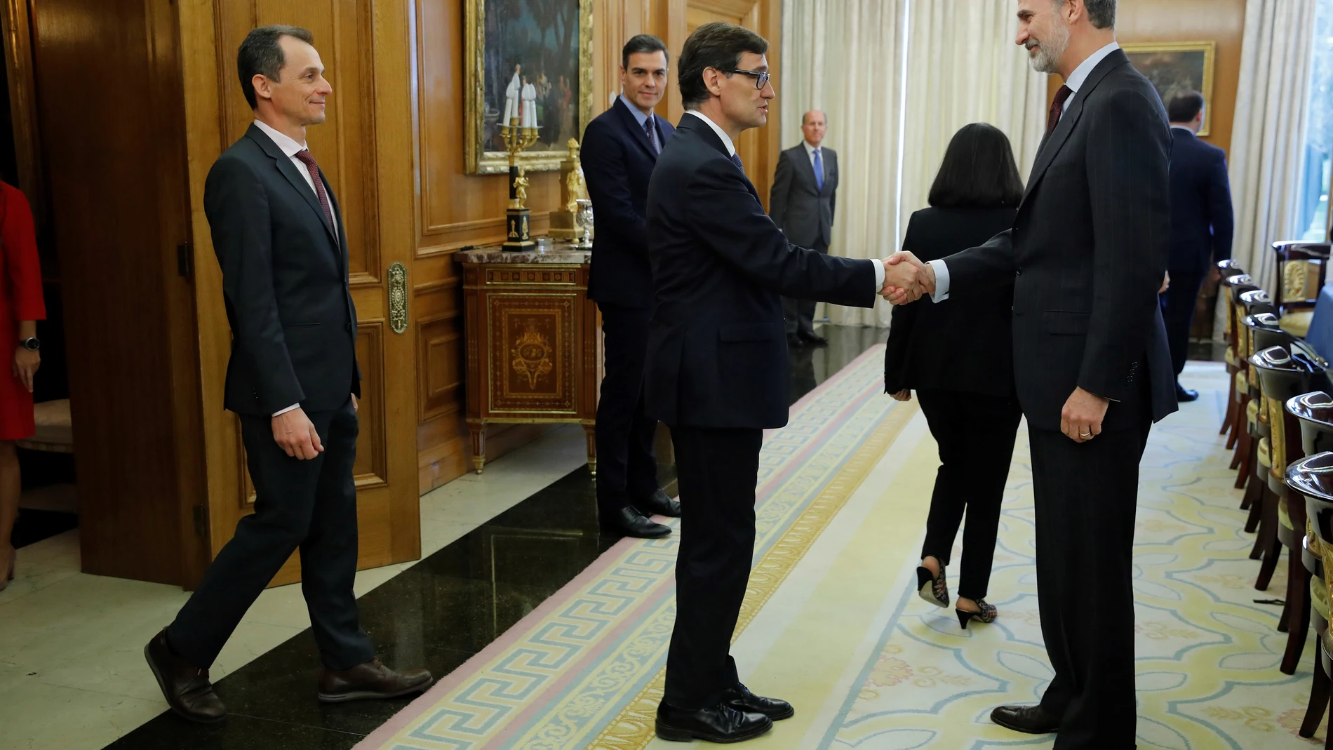 El Rey Felipe VI preside la reunión del Consejo de Seguridad Nacional en el Palacio de la Zarzuela