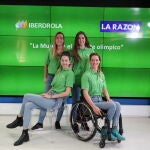 Andrea Sánchez, Jennifer Gutiérrez, Alejandra Quereda y Eva Moral, en la mesa redondo "La mujer y el deporte olímpico"