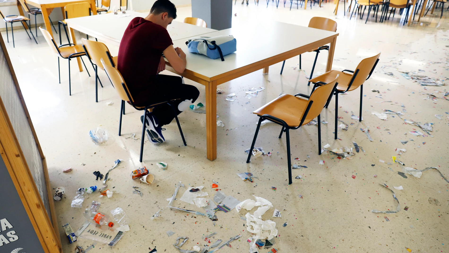 Huelga de limpieza en la facultad de Málaga
