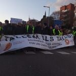 SCC corta el acceso a los túneles de Vallvidrera (Barcelona) contra los cortes de Meridiana