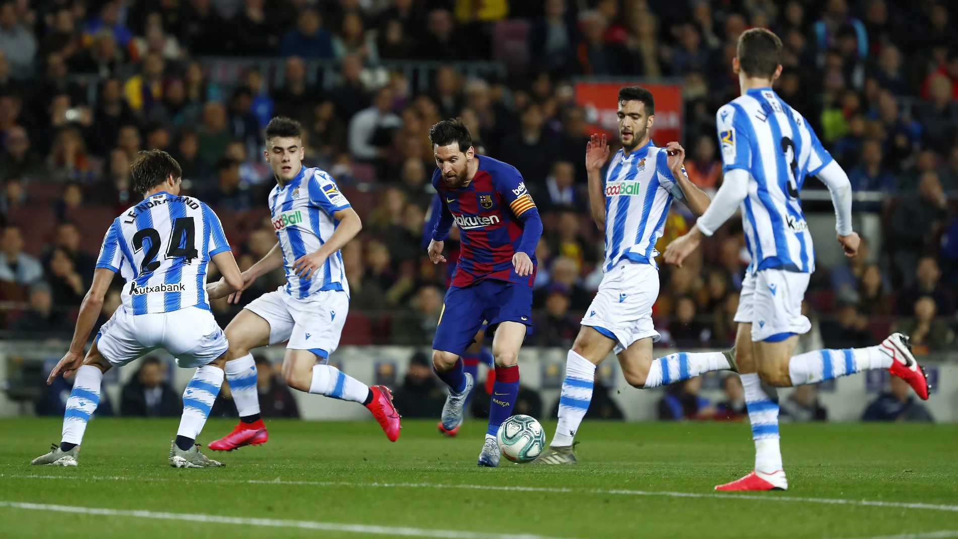 Messi, en el Barcelona-Real Sociedad
